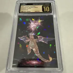 Pokemon Center Stickers Dark Terastal Charizard, Cracked Ice CGC PRISTINE 10 - Image 1