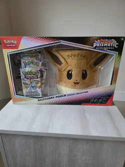 Pokemon TCG Scarlet & Violet Prismatic Evolutions Eevee Accessory Pouch SEALED - Image 1