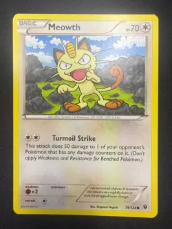 Meowth - 74/124 | Common | Pokemon XY Fates Collide | LP - Image 1