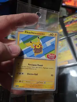 NEW! - Pokemon Pikachu Berkemeja Batik 155/SV-P Indonesia Journey Sealed Promo - Image 1