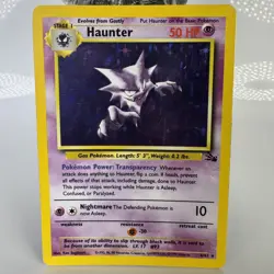 Pokemon 1999 WOTC Fossil Holo Rare Haunter 6/62 - LP - Image 1