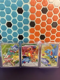 Pokemon TCG 2026 Holo EX Bulbasaur Charmander Squirtle Meowth Lot English - Image 1