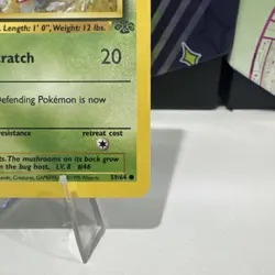 Pokemon TCG Jungle Paras #59/64 Common WoTC Vintage LP - Image 4