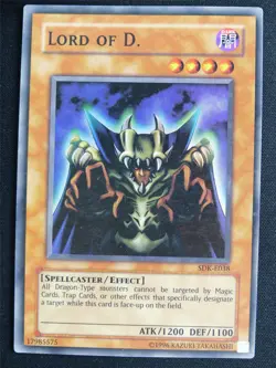 Lord of D SDK Super Rare - 1st ed Yugioh Card #4QQ - Image 1