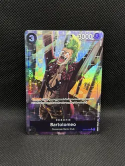 Bartolomeo OP04-089 ALTERNATE ART One Piece Premium Booster Bandai FOIL English - Image 3