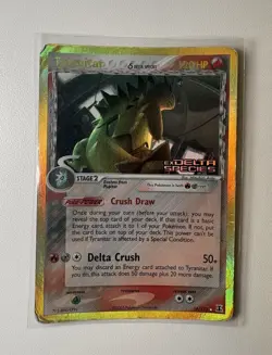 Tyranitar [Reverse Holo Rare] #16/113 Stage 2 HP 120 Pokemon TCG Delta Species - Image 1