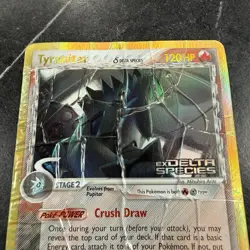 Tyranitar 16/113 Ex Delta Species Stamped Reverse Holo Pokemon TCG - HP Damaged - Image 2