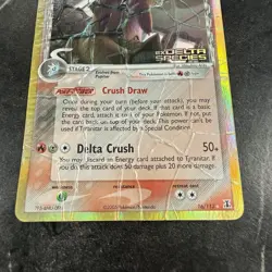 Tyranitar 16/113 Ex Delta Species Stamped Reverse Holo Pokemon TCG - HP Damaged - Image 3