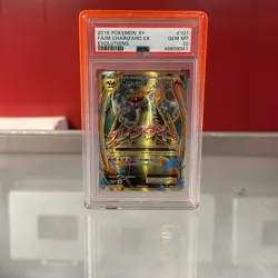 2016 Pokemon XY Full Art Mega M Charizard EX 101/108 Evolutions PSA 10 - Image 1