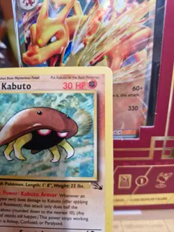 Pokemon TCG Kabuto Fossil 50 Regular 1999-2000 1st edition - Image 3