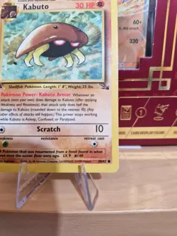 Pokemon TCG Kabuto Fossil 50 Regular 1999-2000 1st edition - Image 4