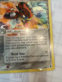 Pokemon Dragon Frontiers Ledian Rare Card 18/101 NM - Image 3