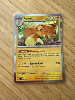 Pokemon Card Pawmot 006 Black Star Promo STAMPED Near Mint - Image 1