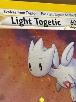 Pokemon TCG Light Togetic Holo Card 15/105 Vintage Neo Destiny (Read) - Image 3