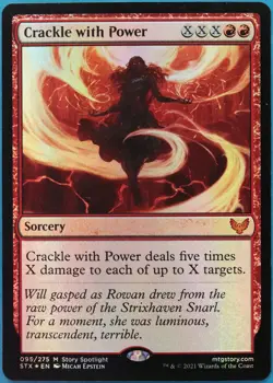 Crackle with Power FOIL Strixhaven: School of Mages NM CARD (513842) ABUGames - Image 1