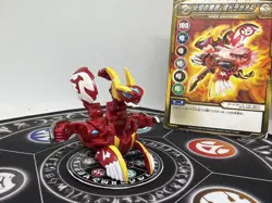Bakugan BakuTech Pyrus Gren Dragaon Dragonoid & Ability Card Japan Import Rare - Image 1