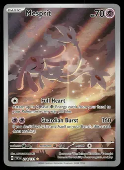Pokemon Cards Mesprit 204/191 Surging Sparks Illustration Rare NM - Image 1