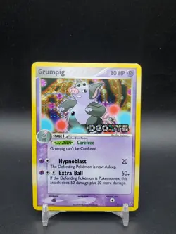 Grumpig 32/107 Ex Deoxys Reverse Holo HP/MP Pokemon Card - Image 1