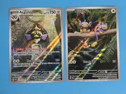 Lot of 2 Pokemon Cards from Paradox Rift Aipom 211, Aegislash 210 NM/M - Image 1