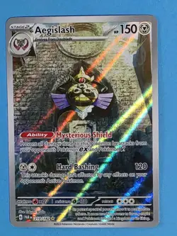 Lot of 2 Pokemon Cards from Paradox Rift Aipom 211, Aegislash 210 NM/M - Image 5
