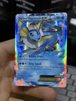 #2 Vaporeon EX 24/83 Generations 2016 Holo Rare Pokemon Card TCG - Image 4