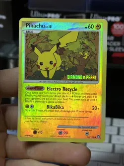 Pikachu 94/123 Diamond Pearl 2007 Mysterious Treasures Reverse Holo Pokemon Card - Image 3