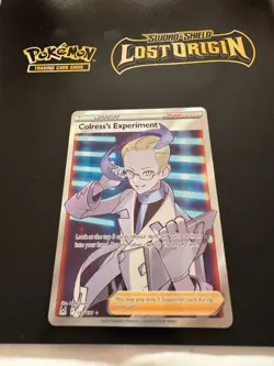 Colress's Experiment Full-Art Ultra Rare POKEMON CARD - LOST ORIGIN - 190/196 NM - Image 1