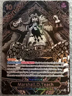 ONE PIECE Card Marshall D. Teach Silver SP 3rd Anniversary OP09-093 ENGLISH - Image 1