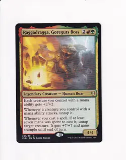 2022 MAGIC COMMANDER LEGENDS BATTLE FOR BALDUR'S GATE RAGGADRAGGA, GOREGUTS BOSS - Image 1