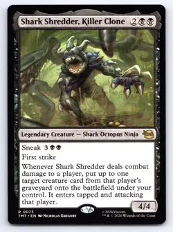 MTG Shark Shredder Killer Clone Normal R Teenage Mutant Ninja Turtles TMT 73 NM - Image 1