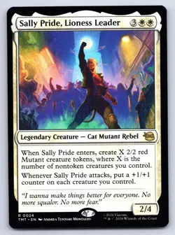 MTG Sally Pride Lioness Leader Normal R Teenage Mutant Ninja Turtles TMT 24 NM M - Image 1