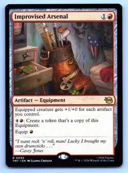 MTG Improvised Arsenal Normal R Teenage Mutant Ninja Turtles TMT 92 NM Magic - Image 1