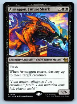 MTG Armaggon Future Shark Normal R Teenage Mutant Ninja Turtles TMT 58 NM Magic - Image 1