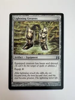 Lightning Greaves - MTG Commander 2011 - NM - Image 1