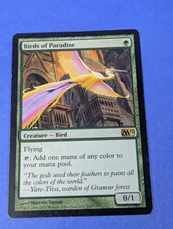 MTG Magic: Magic 2012: Birds of Paradise #165/249 Rare - LP - Image 1