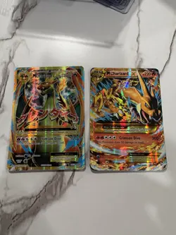 Damaged M Charizard EX Secret Rare 107/106 + M Charizard EX 101/108 Pokemon Lot - Image 2