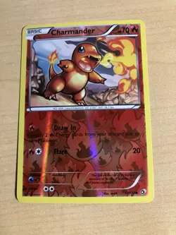 Pokemon TCG: Charmander Reverse Holo 17/113 Legendary Treasures NM - Image 1