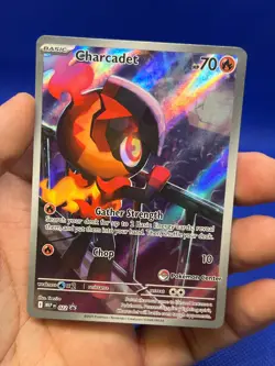 Pokemon Phantasmal Flames Pokemon Center Exclusive Charcadet 022 Stamped Promo - Image 2