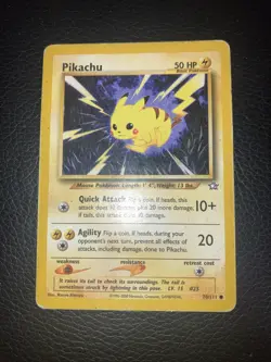Pikachu Neo Genesis 70/111 Heavily Played Pokemon Card - Image 1