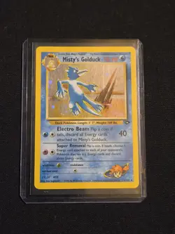 Pokemon TCG Misty's Golduck Holo Rare Card 12/132 Gym Challenge - Image 1
