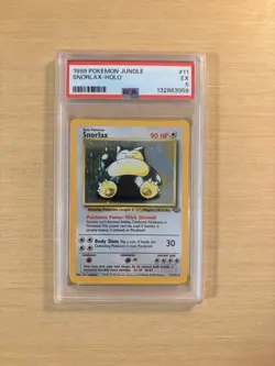 Snorlax Holo Jungle PSA 5 EX Unlimited Pokemon TCG 1999 Holographic Graded #11 - Image 1