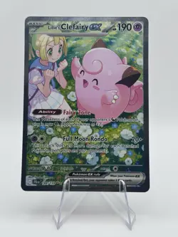 Pokemon TCG Lillie's Clefairy EX 184/159 Special Illustration Rare Holo Sv09 EN - Image 1