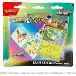 Pokemon: Scarlet & Violet Prismatic Evolutions Tech Sticker Collection (Random) - Image 1