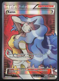 Karen (Alt Art) - XY177a - Premium Trainer's XY Collection - MP - Pokemon Promos - Image 1