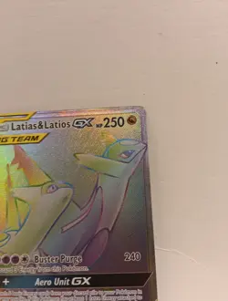 Pokemon Latias & Latios GX TAG TEAM Secret Rare Full Art Holo Team Up 190/181 EX - Image 2