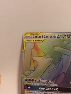 Pokemon Latias & Latios GX TAG TEAM Secret Rare Full Art Holo Team Up 190/181 EX - Image 3