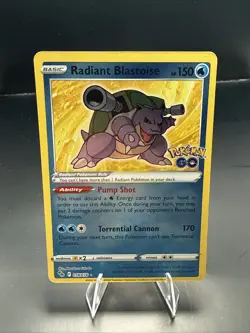 Pokemon Radiant Blastoise 018/078 (NM) - Pokemon GO - Holo Rare - Pokemon TCG - Image 2