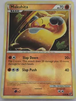 Makuhita Undaunted #55 (2010) Common Reverse Holo Pokemon - Image 2