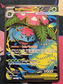 Pokemon TCG Mega Evolution Mega Venusaur ex #155/132 Full Art Ultra Rare NM - Image 1
