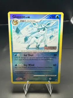 Pokemon TCG Glaceon Reverse Holo Rare Platinum Stamped Majestic Dawn 20/100 - Image 2